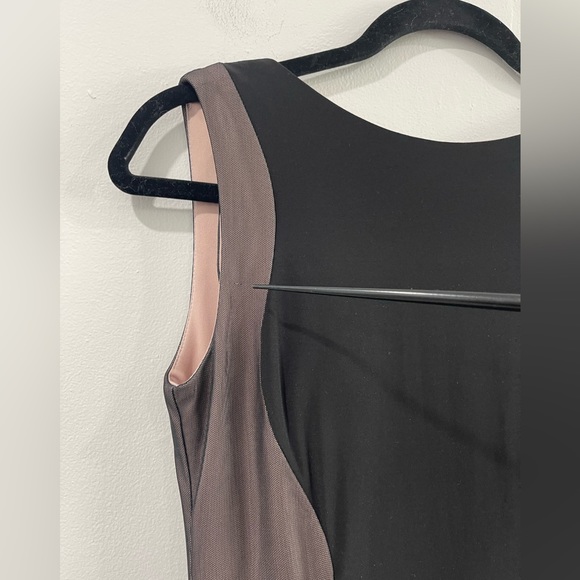 Nightway Black Nude Hour Glass Silhouette Evening Gown Sz 4P - Picture 7 of 8